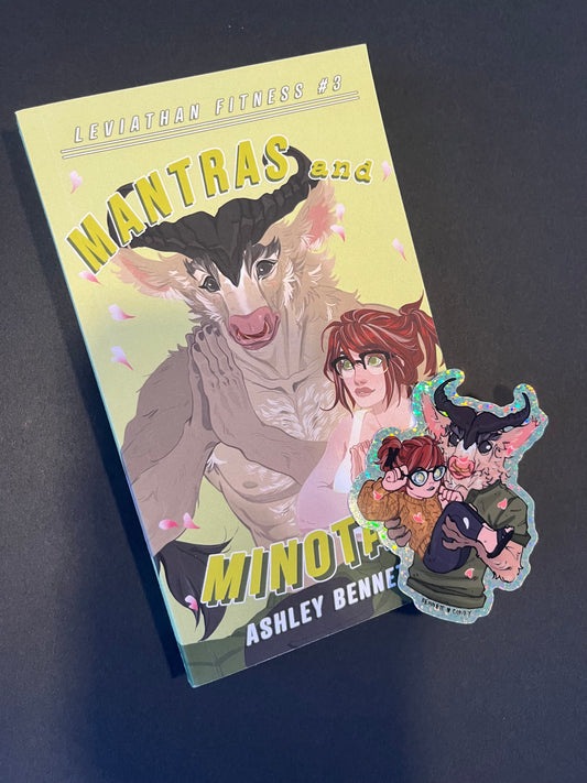 Mantras & Minotaurs Signed Paperback with Glitter Sticker