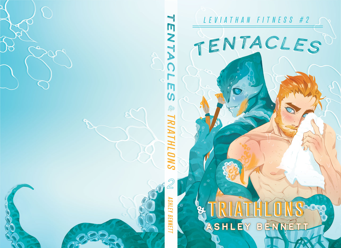 Tentacles & Triathlons Signed Paperback and Glitter Sticker